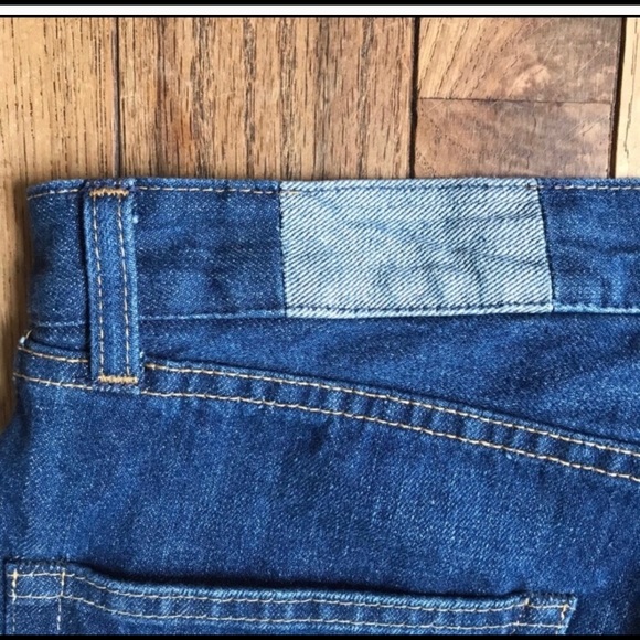 NWT Levi’s Levi Strauss Authorized Vintage 505 Cropped Raw Hem Blue Jeans Sz 30 - Picture 7 of 8